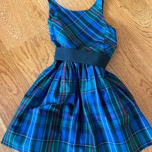 Polo by Ralph Lauren Plaid Fit-and-Flare Dress, size 10